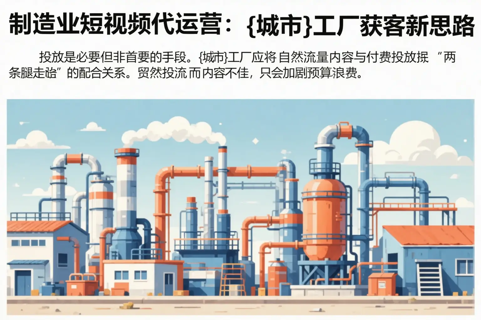 制造业短视频代运营:阜阳工厂获客新思路